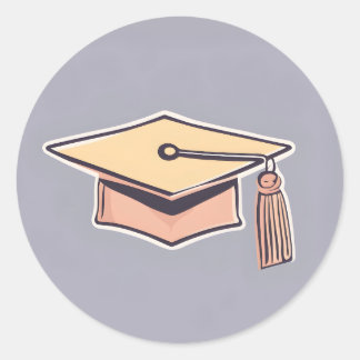 Sticker pour capuchon de graduation minimaliste