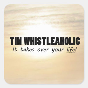 Sticker pour Carré à vie Tin Whistleaholic