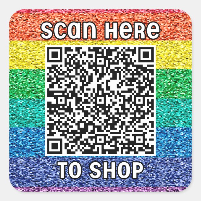 Sticker pour Carré classique à balayage QR code ra (Devant)