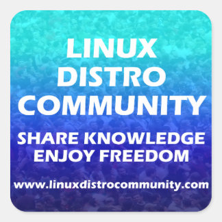 Sticker pour Carré communautaire Linux Distro 2 ta