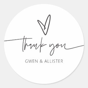 Sticker pour carte cadeau mariage Favor Étiquette 