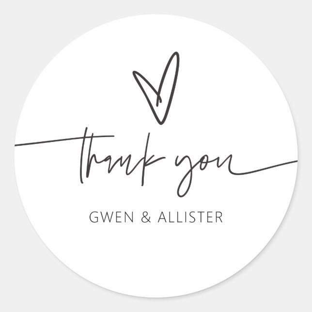 Sticker pour carte cadeau mariage Favor Étiquette  (Devant)