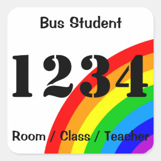 Sticker pour carte d'identité de l'étudiant en bus