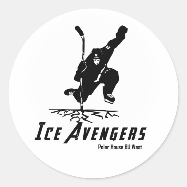 Sticker pour casque/bouteille d'eau IceAvengers (Devant)