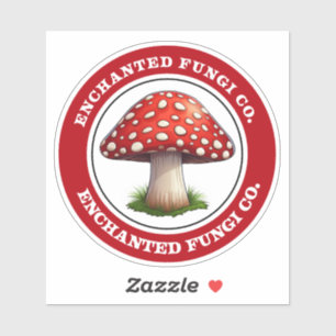 Sticker pour champignons enchantés Red Amanita Mus