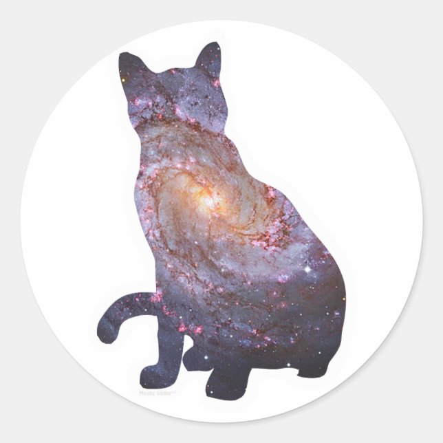 Sticker pour chat Galaxy 4 (Devant)