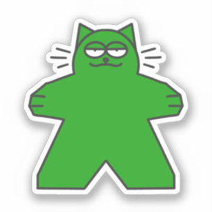 Sticker pour chat Meeple