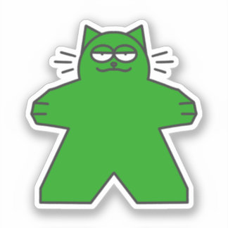 Sticker pour chat Meeple