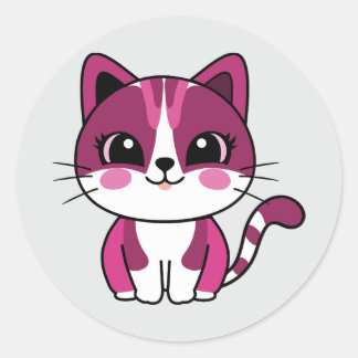 sticker pour chat mignon