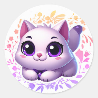 sticker pour chat mignon