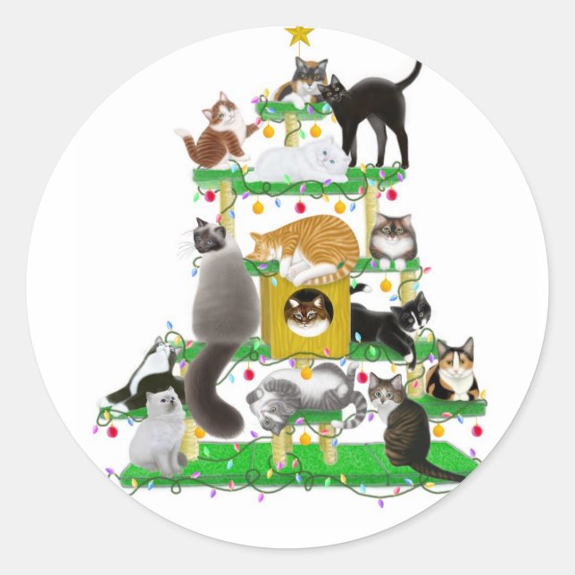 Sticker pour chat Noël (Devant)
