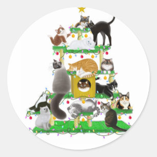 Sticker pour chat Noël
