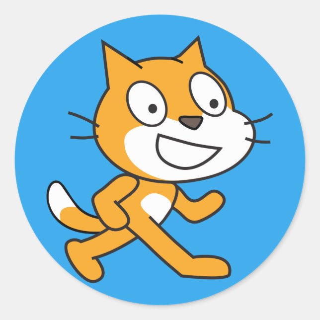 Sticker pour chats à griffes (bleu) (Devant)