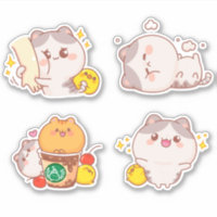 Sticker pour chats mignons