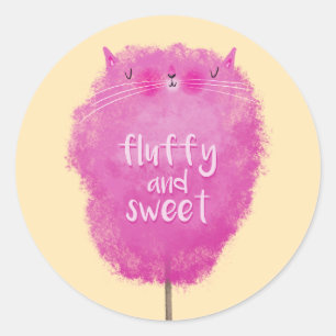 Sticker pour chatte à bonbons en coton
