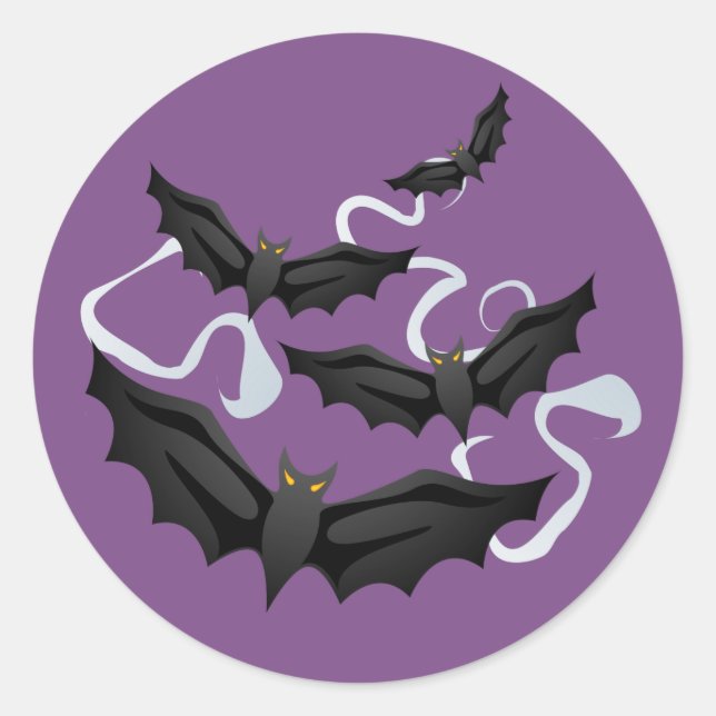 Sticker pour chauve-souris d'Halloween (Devant)
