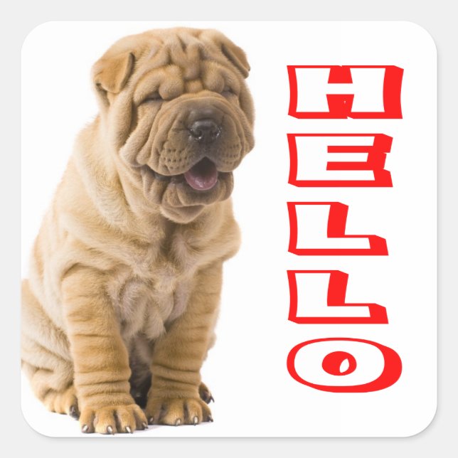 Sticker pour chien de chiot / Sceau pour chien de  (Devant)