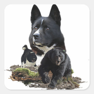 Sticker pour chien d'ours Karelian