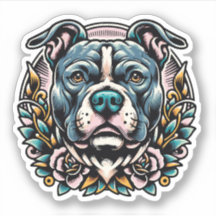 Sticker pour chien imperméable au vinyle de marque