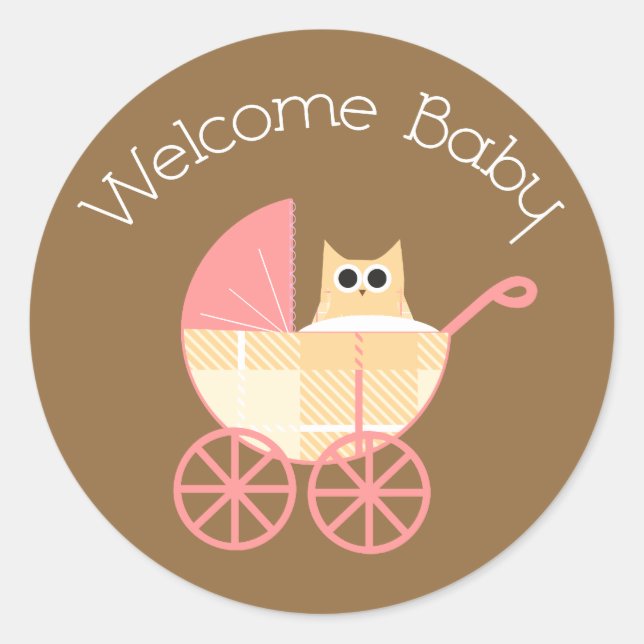Sticker pour chouette de bienvenue (Devant)