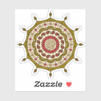 Sticker pour contours or Imaginaire Mehndi