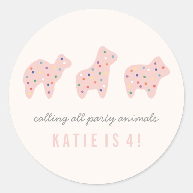 Sticker pour cookies animaux - Bubblegum (Devant)