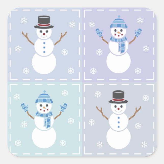 Sticker pour courtepointe d'hiver (Devant)