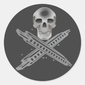 Sticker pour crâne et os