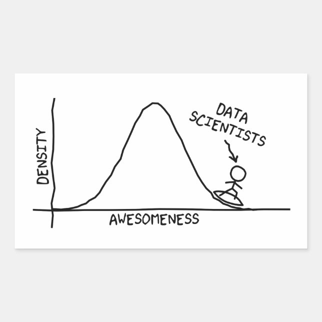 Sticker pour Data Scientifiques (Devant)