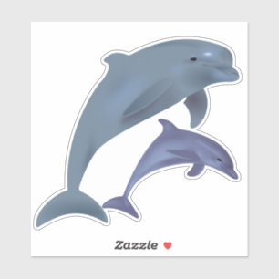 Sticker pour dauphins de verdure