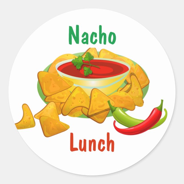 Sticker pour déjeuner Nacho Pun de cuisine mexicai (Devant)