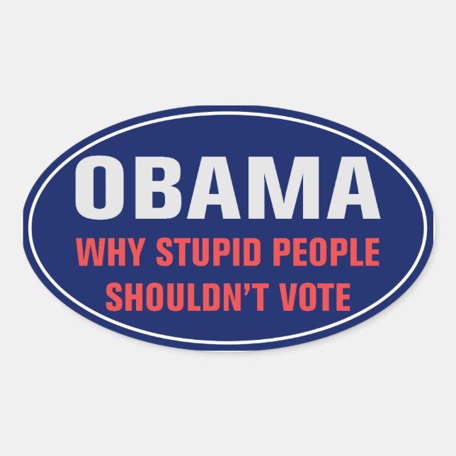 Sticker pour des gens stupides (Devant)