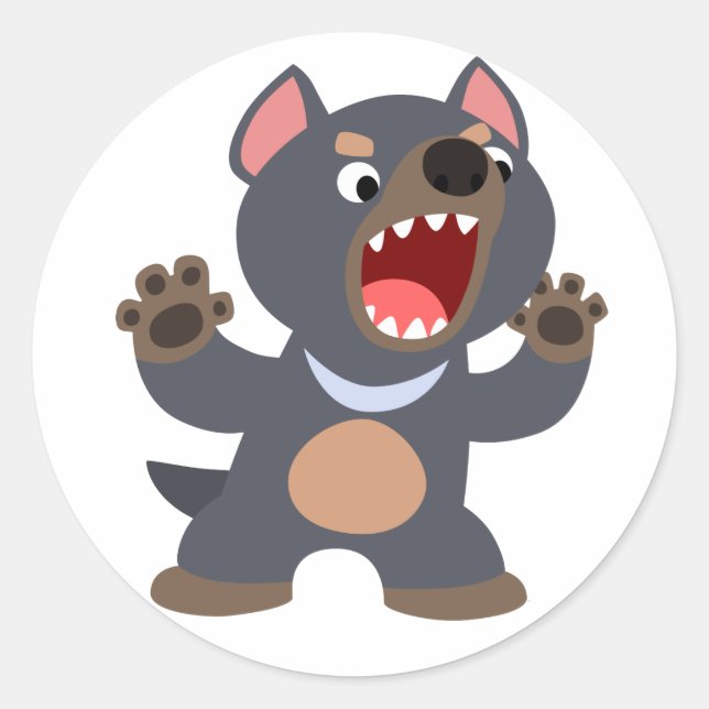 Sticker pour diable Tasmanien (Devant)
