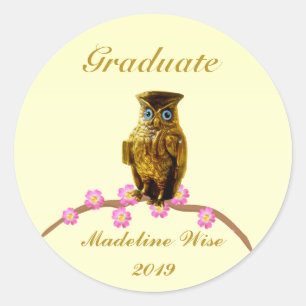 Sticker pour diplômés de la Chouette d'or