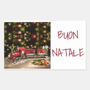 STICKER POUR DIRE **MERCI NOËL** "STYLE ITALIEN"