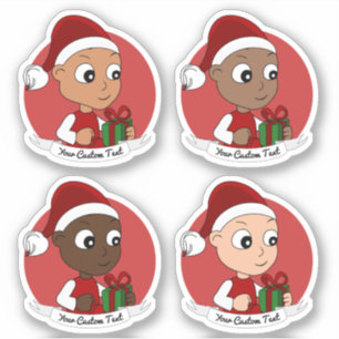 Sticker pour divers dessins animés de Noël
