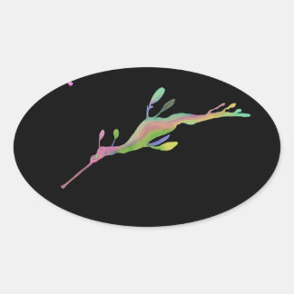 Sticker pour dragon de mer Rainbow Weedy - feuille