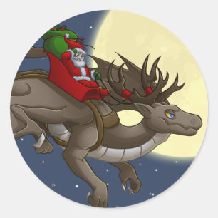 Sticker pour dragon de Noël