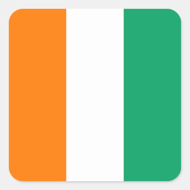 Sticker pour drapeau de la Côte d'Ivoire (Devant)
