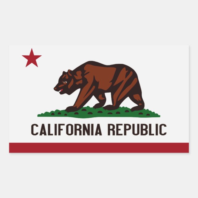 Sticker pour drapeau de l'État de Californie (Devant)