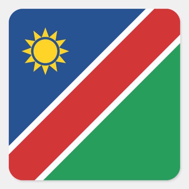 Sticker pour drapeau de Namibie (Devant)