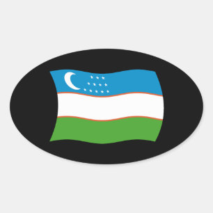 Sticker pour drapeau d'Ouzbékistan