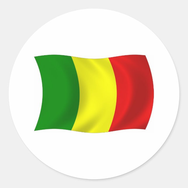 Sticker pour drapeau du Mali (Devant)