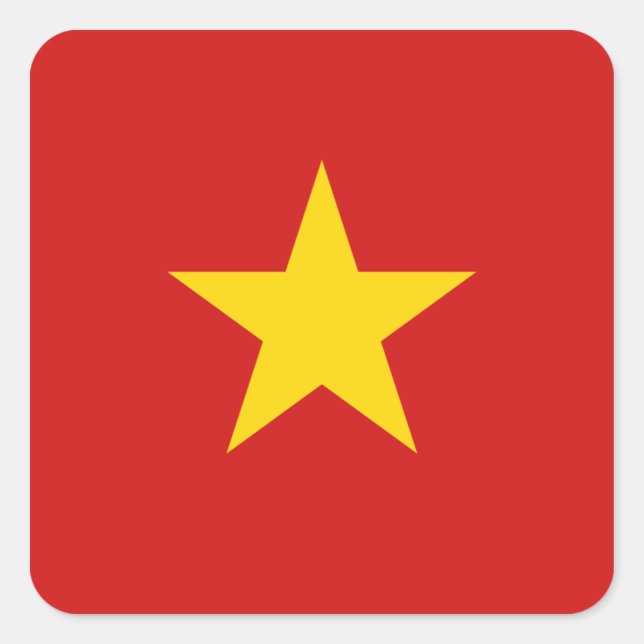 Sticker pour drapeau du Vietnam (Devant)