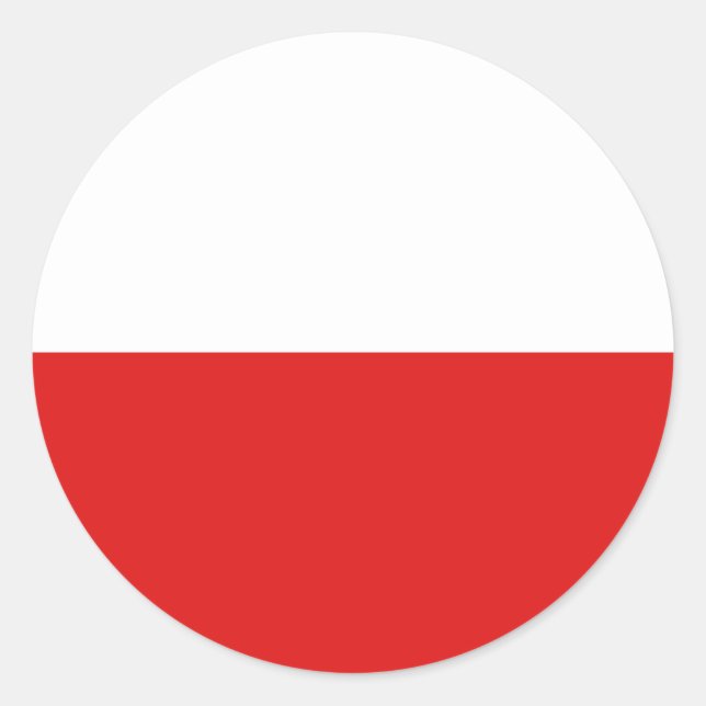 Sticker pour drapeau Fisheye Pologne (Devant)
