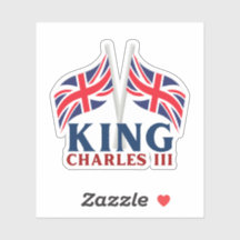 Sticker pour drapeaux King Charles III, Union Jack