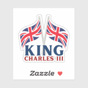 Sticker pour drapeaux King Charles III, Union Jack