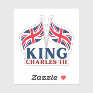 Sticker pour drapeaux King Charles III, Union Jack