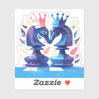 Sticker pour échecs Chevalier Double