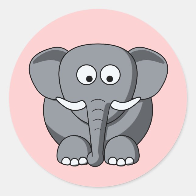 Sticker pour éléphant de dessin (Devant)